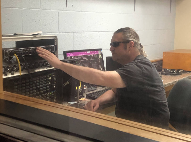 Tom Page working
